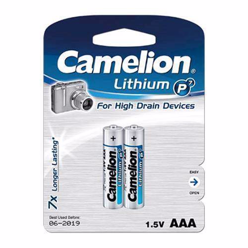 Camelion L92 / AAA Lithium batterier (2 stk)